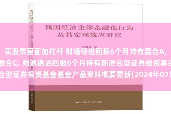 买股票里面加杠杆 财通稳进回报6个月持有混合A,财通稳进回报6个月持有混合C: 财通稳进回报6个月持有期混合型证券投资基金基金产品资料概要更新(2024年07月13日公告)