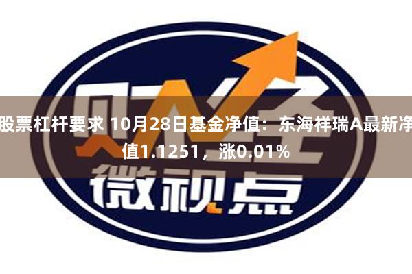 股票杠杆要求 10月28日基金净值：东海祥瑞A最新净值1.1251，涨0.01%